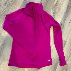 Under Armour fuchsia colored 1/4 zip